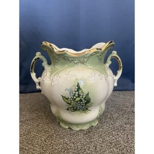 Vintage Imperial Pottery Joplin Missouri Large Vase Canister W/Handles